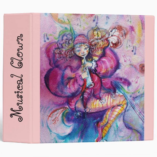MUSICAL PINK CLOWN BINDER (Front/Spine)