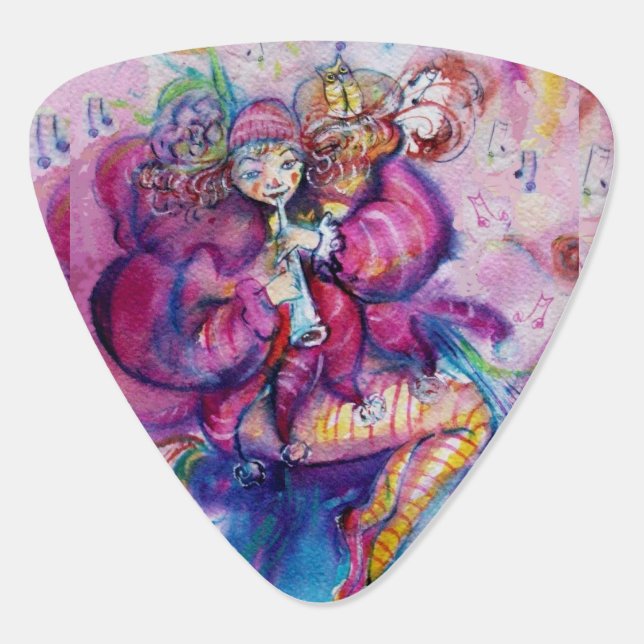 MUSICAL PINK CLOWN GUITAR PICK (Back)