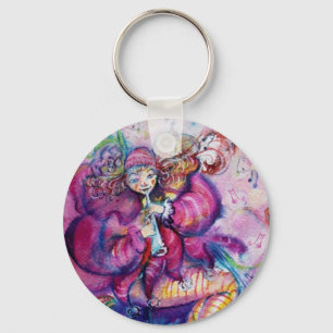 MUSICAL PINK CLOWN KEYCHAIN