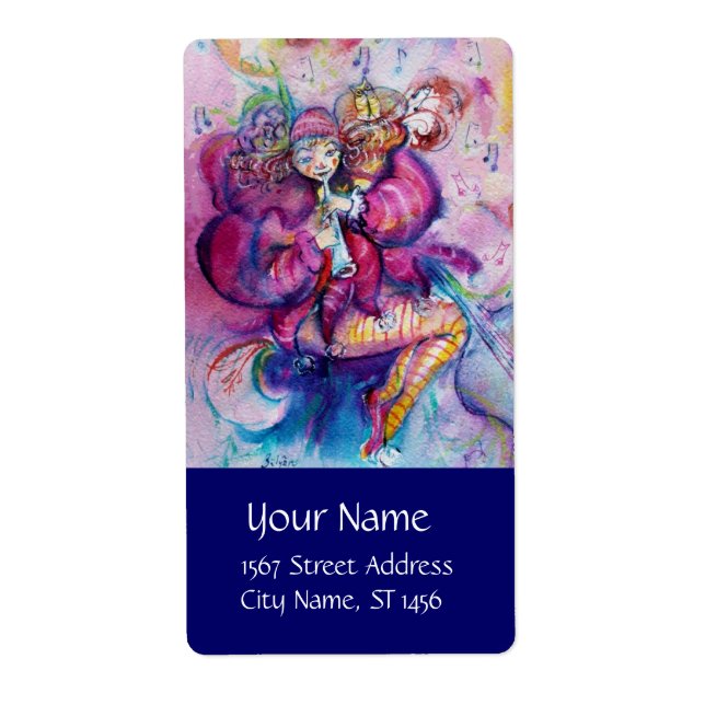 MUSICAL PINK CLOWN LABEL (Front)