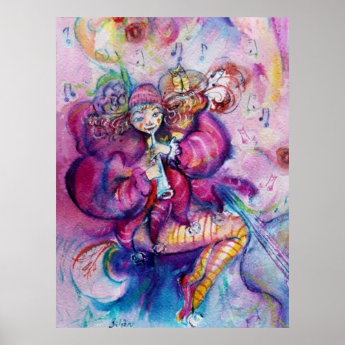 MUSICAL PINK CLOWN POSTER