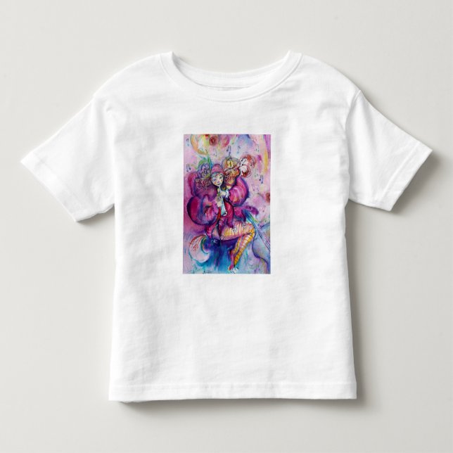 MUSICAL PINK CLOWN TODDLER T-SHIRT (Front)