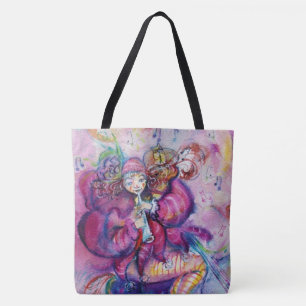MUSICAL PINK CLOWN TOTE BAG