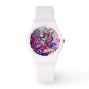 MUSICAL PINK CLOWN WATCH