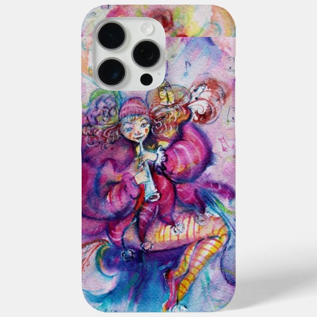 MUSICAL PINK CLOWN WITH OWL Case-Mate iPhone CASE (Back)