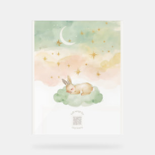  Musical QR Code Nursery Decor Acrylic Sign