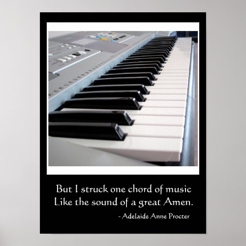 Musical Quote About a Great Chord Poster