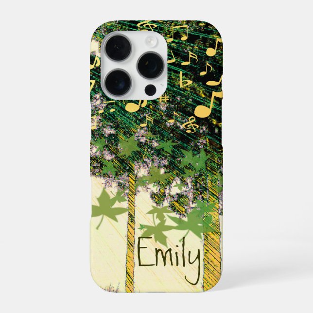 Musical Rays of Hope Trees  Iphone Case (Back)