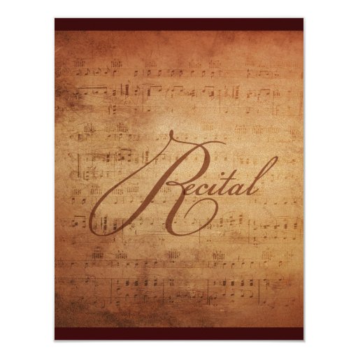 Music Recital Invitation Cards 10