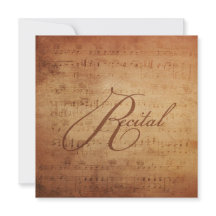 Musical Recital Antique Sheet Music Personalized