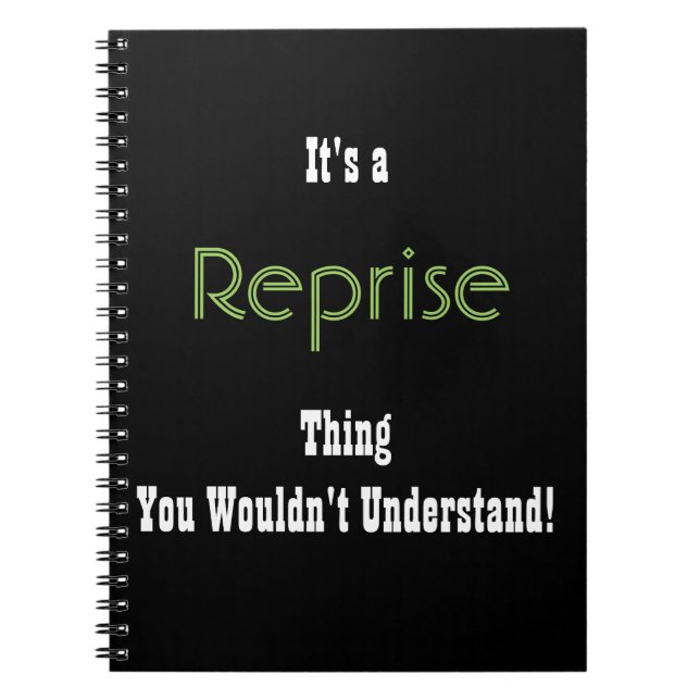 Musical Reprise Journal (Front)