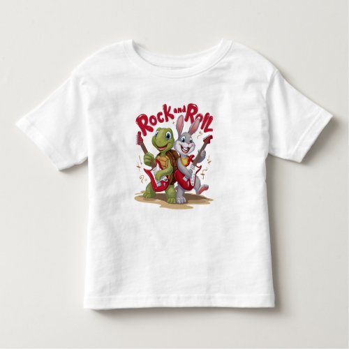 Musical Reptile and Hare Rock Out Roll Toddler T_shirt