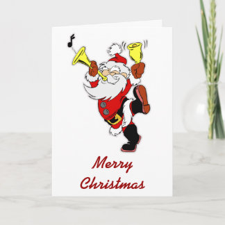 Musical Santa Claus Holiday Card