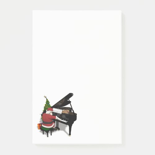 Musical Santa Claus Pianist Post_it Notes