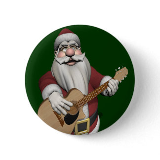 Musical Santa Claus Playing Christmas Songs Button