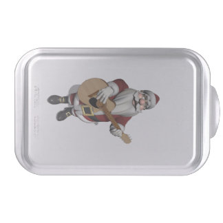 Musical Santa Claus Playing Christmas Songs Cake Pan
