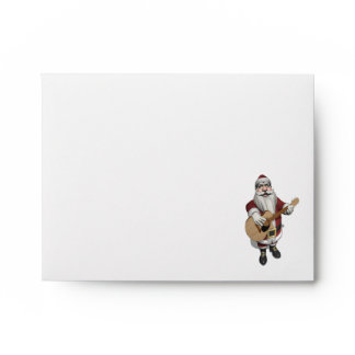 Musical Santa Claus Playing Christmas Songs Envelope