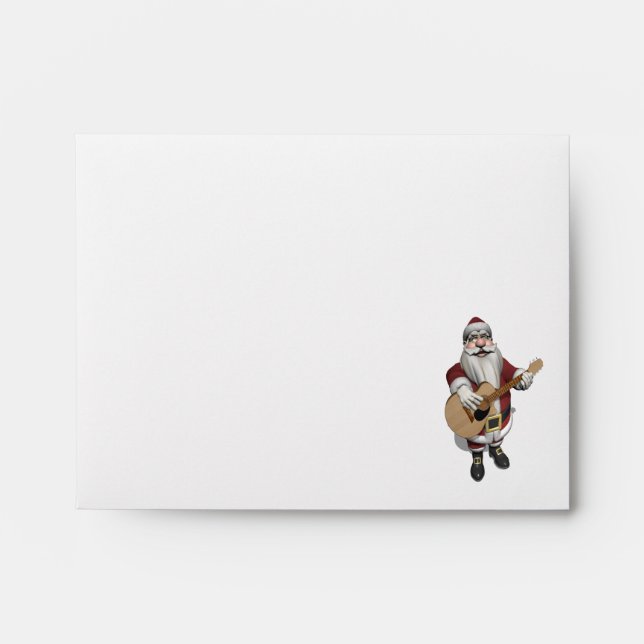 Musical Santa Claus Playing Christmas Songs Envelope (Front)