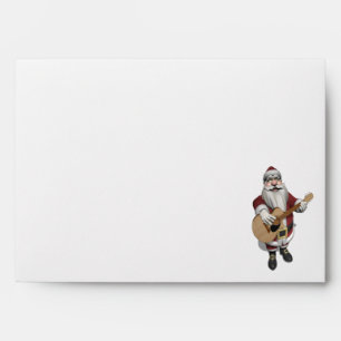 Musical Santa Claus Playing Christmas Songs Envelope