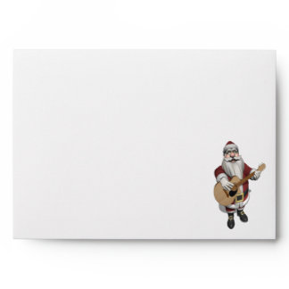 Musical Santa Claus Playing Christmas Songs Envelope