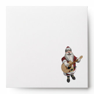 Musical Santa Claus Playing Christmas Songs Envelope