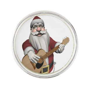 Musical Santa Claus Playing Christmas Songs Pin
