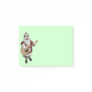 Musical Santa Claus Playing Christmas Songs Post-it Notes