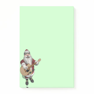 Musical Santa Claus Playing Christmas Songs Post-it Notes