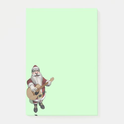 Musical Santa Claus Playing Christmas Songs Post_it Notes