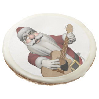 Musical Santa Claus Playing Christmas Songs Sugar Cookie
