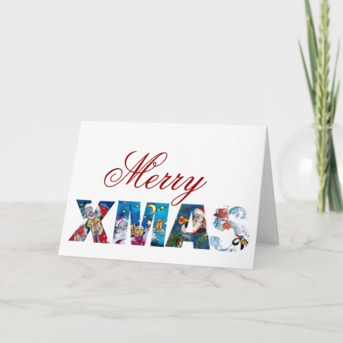 MUSICAL SANTA  XMAS PARTY HOLIDAY CARD