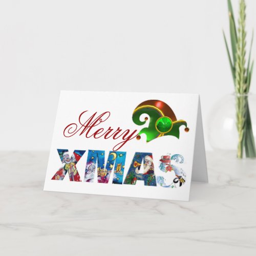 MUSICAL SANTA  XMAS PARTY HOLIDAY CARD