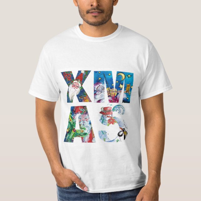 MUSICAL SANTA  XMAS PARTY / PENGUIN'S SERENADE T-Shirt (Front)