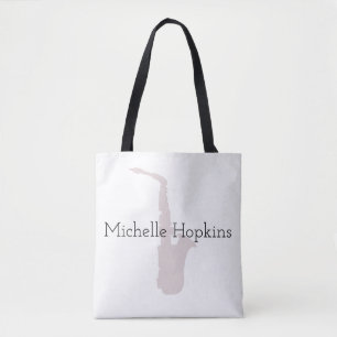 Musical Saxophone Classical Music Personalized  Tote Bag