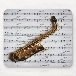 Musical Saxophone Mousepad