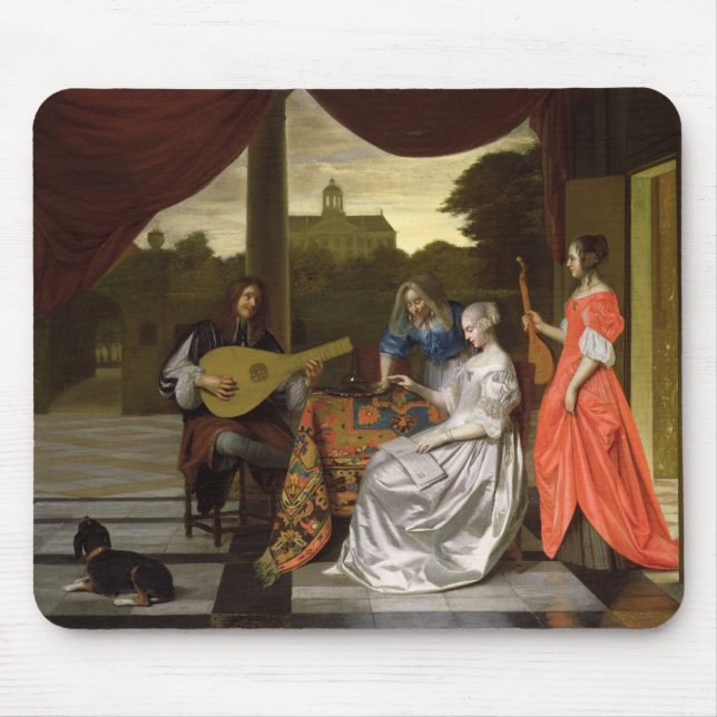 Musical Scene in Amsterdam Mouse Pad (Front)