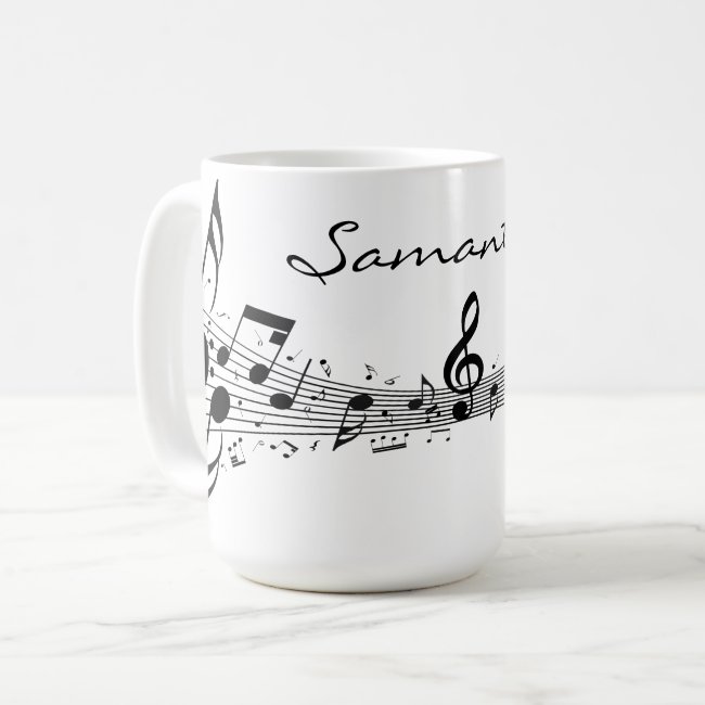 Musical Score Coffee Mug