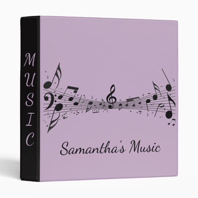 Musical Score Design Binder (Front/Spine)