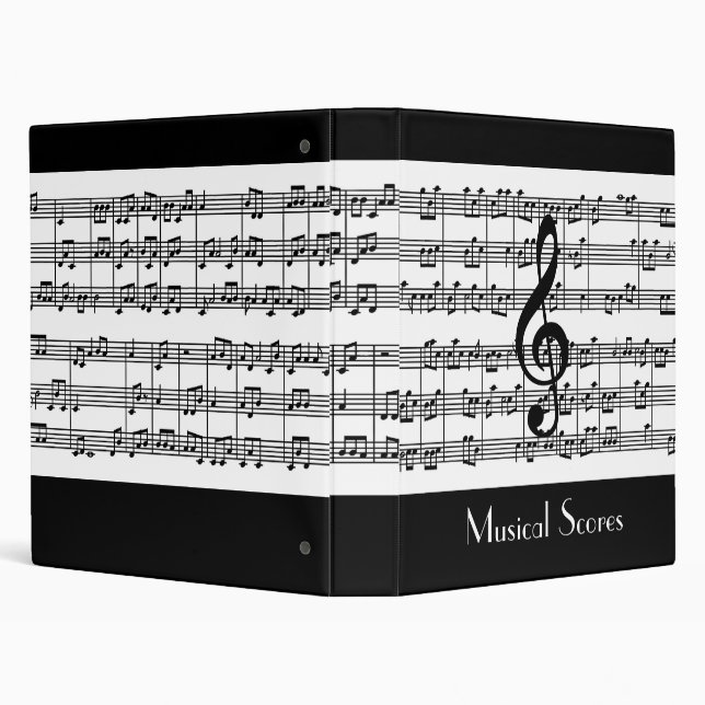 Musical Score Design Binder (Background)