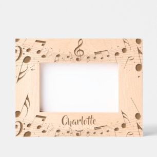 Musical Score Design Engraved Frames