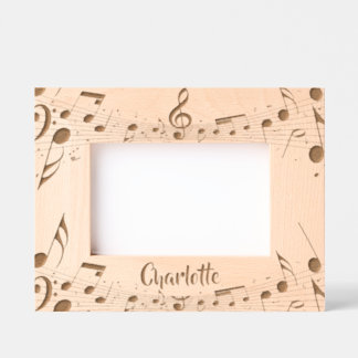 Musical Score Design Engraved Frames