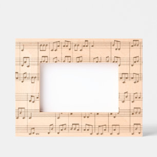 Musical Score Laser Etched Picture Frame Engraved Frames