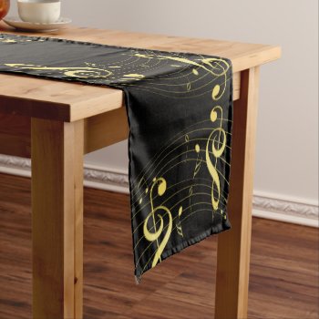 Musical Short Table Runner by CBgreetingsndesigns at Zazzle