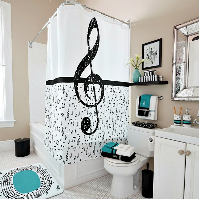 Musical Shower Curtain (Creator Uploaded)