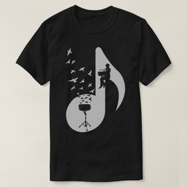 Musical Snare Drum T-Shirt (Design Front)