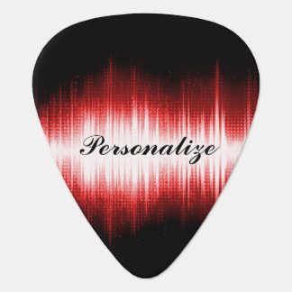 Musical Sound Wave Design Guitar Pick