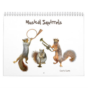 Musical Squirrels Calendar