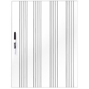 Musical Staff 4 Blank Empty Staves Dry Erase Board