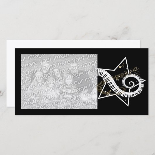 Musical Star golden notes (Front/Back)