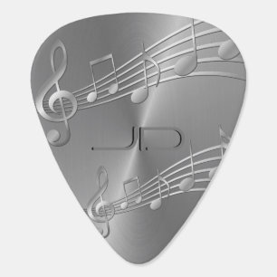 Musical Steel Monogram Guitar Pick